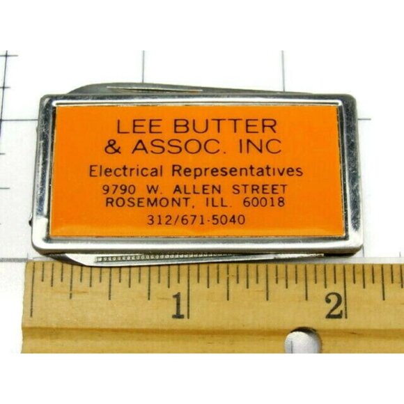 Money Clip Vintage Barlow Lee Butter & Associates Inc. Pen Pocket Knife - Picture 6 of 12